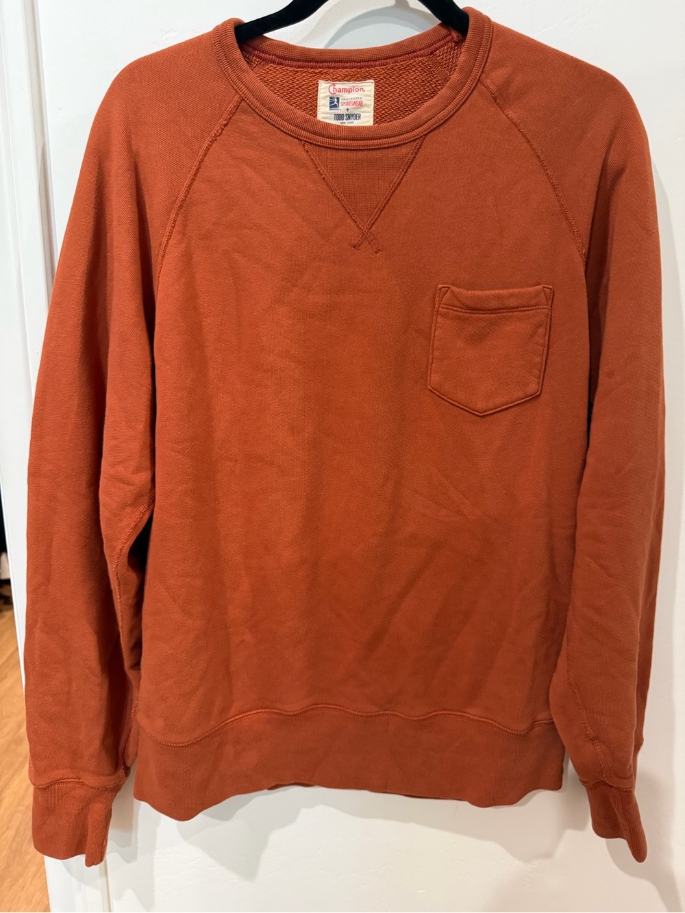 Todd Snyder x Champion Pocket Sweatshirt Terracotta Medium